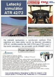Létání na simulátoru ATR42